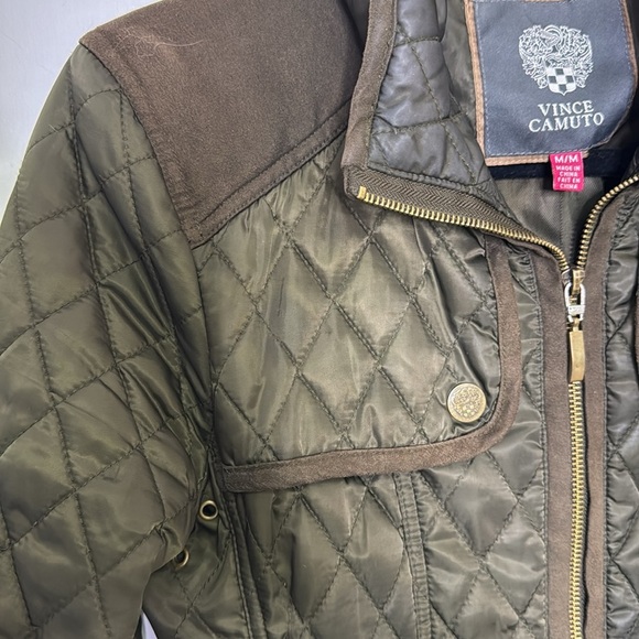 Vince Camuto Olive Quilted Jacket - Picture 3 of 8